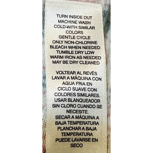 Chico's Women Size 1 US (M) Magnificent Florals Tropical Print Blouse Boho Beach - Picture 14 of 14